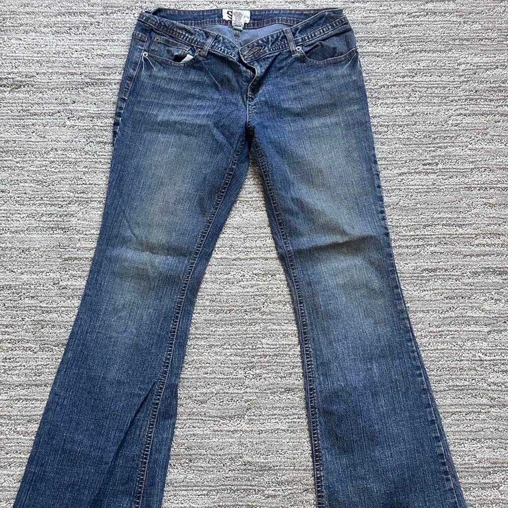 Womens denim flare jeans